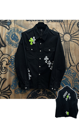 クロムハーツコピー ファッションツイルパッチワークデニムジャケット