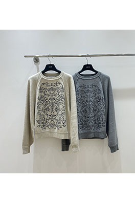 ディオールスーパーコピー バタフライ刺繍クルーネックセーター