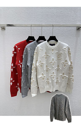 ルイヴィトン シンプルなモノグラムの長袖ニットセーター