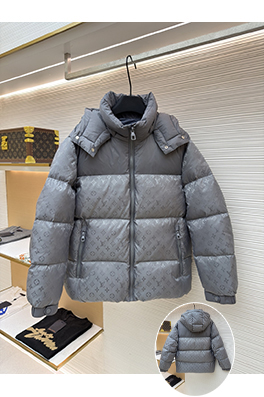 ルイヴィトンスーパーコピー パッチワークプリントダウンジャケット