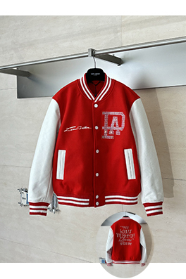 ルイヴィトン パール、ラインストーン、レターパッチワークレザーベースボールジャケット