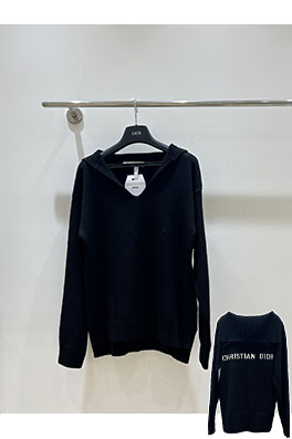 ディオールスーパーコピー 小さめのVネックセーラーカラーニットセーター