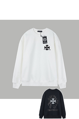 クロムハーツ 新モデルラインストーンアップリケクルーネックスウェットシャツ