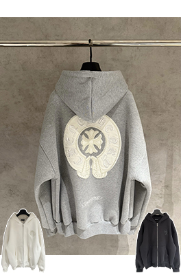 クロムハーツ フード付きジップアップスウェットシャツジャケット