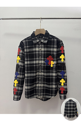 クロムハーツスーパーコピー チェック柄の長袖シャツ