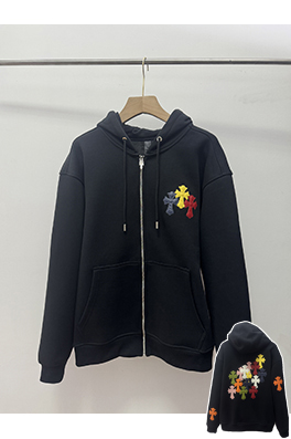 クロムハーツ クラシックなクロスパターンのフリースジャケット