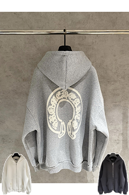 クロムハーツスーパーコピー 新しいジップアップスウェットシャツジャケット