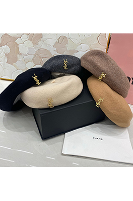 サンローラン レディースウールのベレー帽