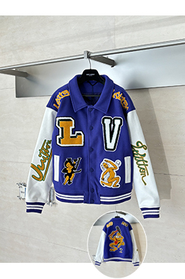 ルイヴィトンスーパーコピー タオル刺繍の文字カエルベースボールジャケット