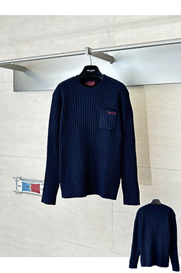 グッチ 厚のリブ編みシルクウール混クルーネックセーター