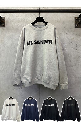 ジルサンダー クラシックロゴ ヘビーウェイト クルーネックスウェットシャツ