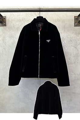 プラダスーパーコピー トライアングルロゴベルベットジャケット