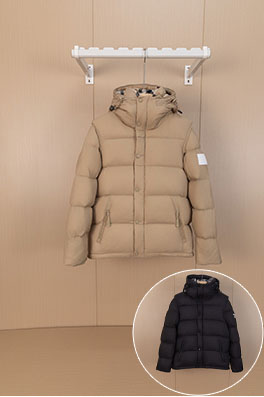 バーバリーコピー 取り外し可能な袖付きフード付きダウンジャケット