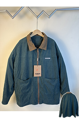 バーバリー 新作コーデュロイストライプシャツジャケット