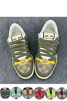 グッチ Gucci Screener メンズレザシリーズースニーカー