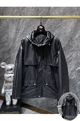 クロムハーツスーパーコピー クロスステッチのレザーとナイロンの二重ジャケット