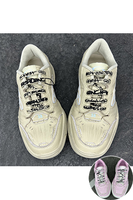 バレンシアガ Balenciaga HAMPTONS WORN-OUT ミディアムダメージスニーカー