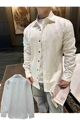 グッチスーパーコピー 家紋の刺繍入りデニムシャツ