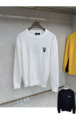 フェンディ ロゴ刺繍カジュアルニットセーター