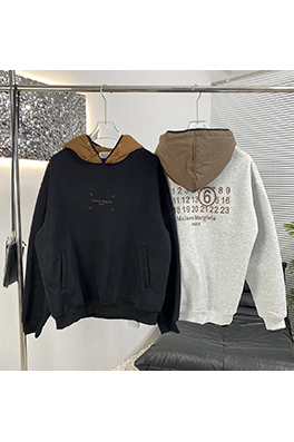 マルタンマルジェラ フリース裏地フード付きスウェットシャツ