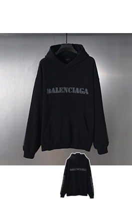バレンシアガ Balenciaga プリント文字のダメージパーカー