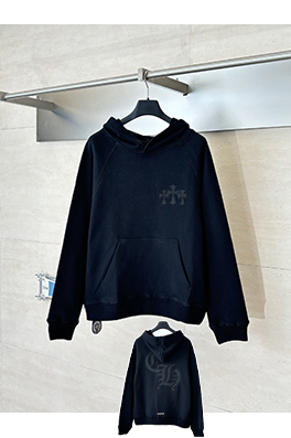 クロムハーツ アップリケ刺繍ロゴパーカー