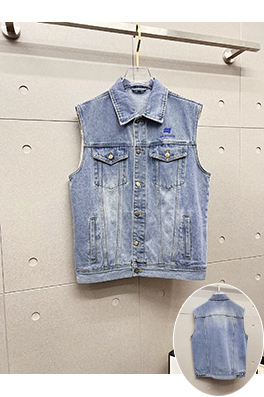 バレンシアガ BALENCIAGA メンズ高級デニムベストジャケット