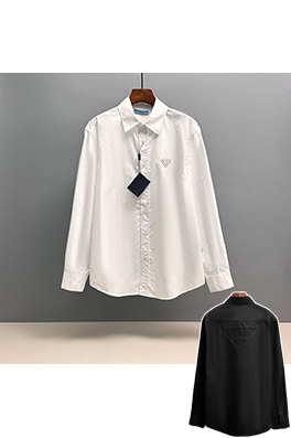 プラダ PRADA 刺繍入り長袖シャツ