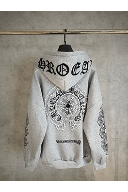 クロムハーツ 新作のクラシックフリース裏地付きジップアップスウェットシャツジャケット