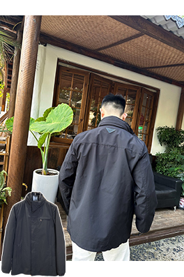 プラダスーパーコピー 隠しフード付きツーピースジャケット