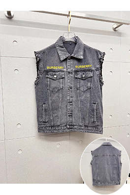バーバリー Burberry メンズデニムベストジャケット