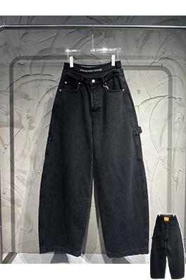 アレキサンダーワン Alexander wang フェイクツーピース織りカーゴジーンズ