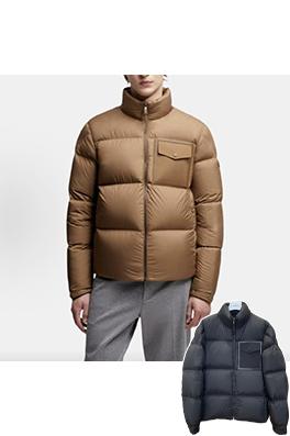 モンクレールコピー パッチワークポケットスタンドカラーダウンジャケット