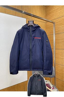 プラダスーパーコピー レッドレーベル フード付きダウンジャケット