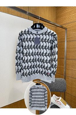 ルイヴィトンスーパーコピー 柄ジャカードクルーネックセーター