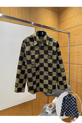 ルイヴィトン モザイクチェック柄ジャカード長袖ジャケット