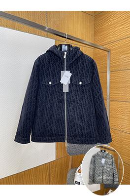 ディオール 全面ジャカードのフード付きジャケット