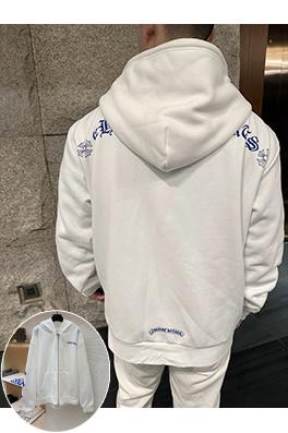 クロムハーツ フード付きプリントスウェットシャツジャケット