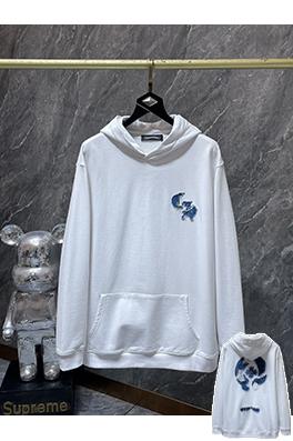 クロムハーツ クラシックな馬蹄形のカラーブロックアップリケ刺繍パーカー