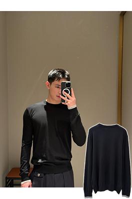 ロエベ 刺繍パッチワークウールニットセーター