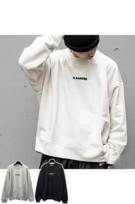ジルサンダースーパーコピー スモールロゴプリントクルーネックスウェットシャツ