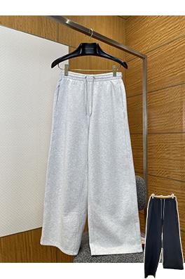 アレキサンダーワン ALEXANDER WANG ラインストーンドローストリングワイドレッグカジュアルパンツ
