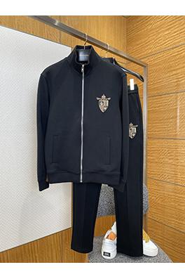 フェンディコピー バッジ刺繍スタンドカラートラックスーツ