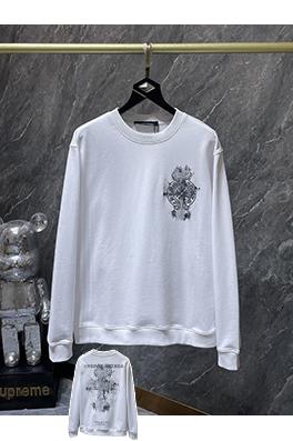 クロムハーツ サンスクリット刺繍クロスクルーネックスウェットシャツ