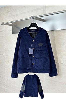 ルイヴィトン Vネックコーデュロイモノグラムパッチワークジャケット