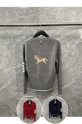 トムブラウンコピー 新しい馬柄ニットカーディガン