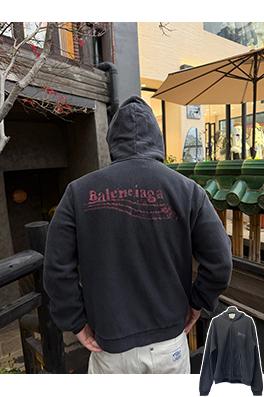 バレンシアガ BALENCIAGA コーラのぼかしプリントウォッシュジップアップジャケット