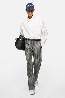 アクネストゥディオズ ウールチェック柄パンツ