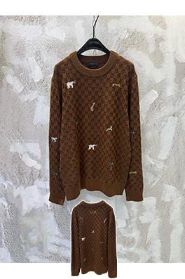 ルイヴィトン 新作のラウンドネック、ズートピア刺繍ニットセーター