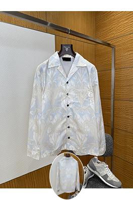 プラダ ブドウのプリントが入ったカジュアルシャツ